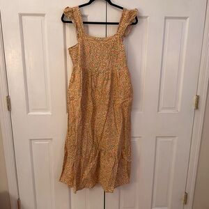 Universal Thread Yellow with Flowers